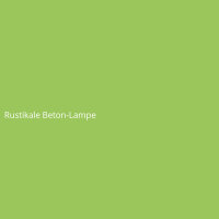Rustikale Beton-Lampe