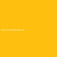 Enormes Wolle-Messer