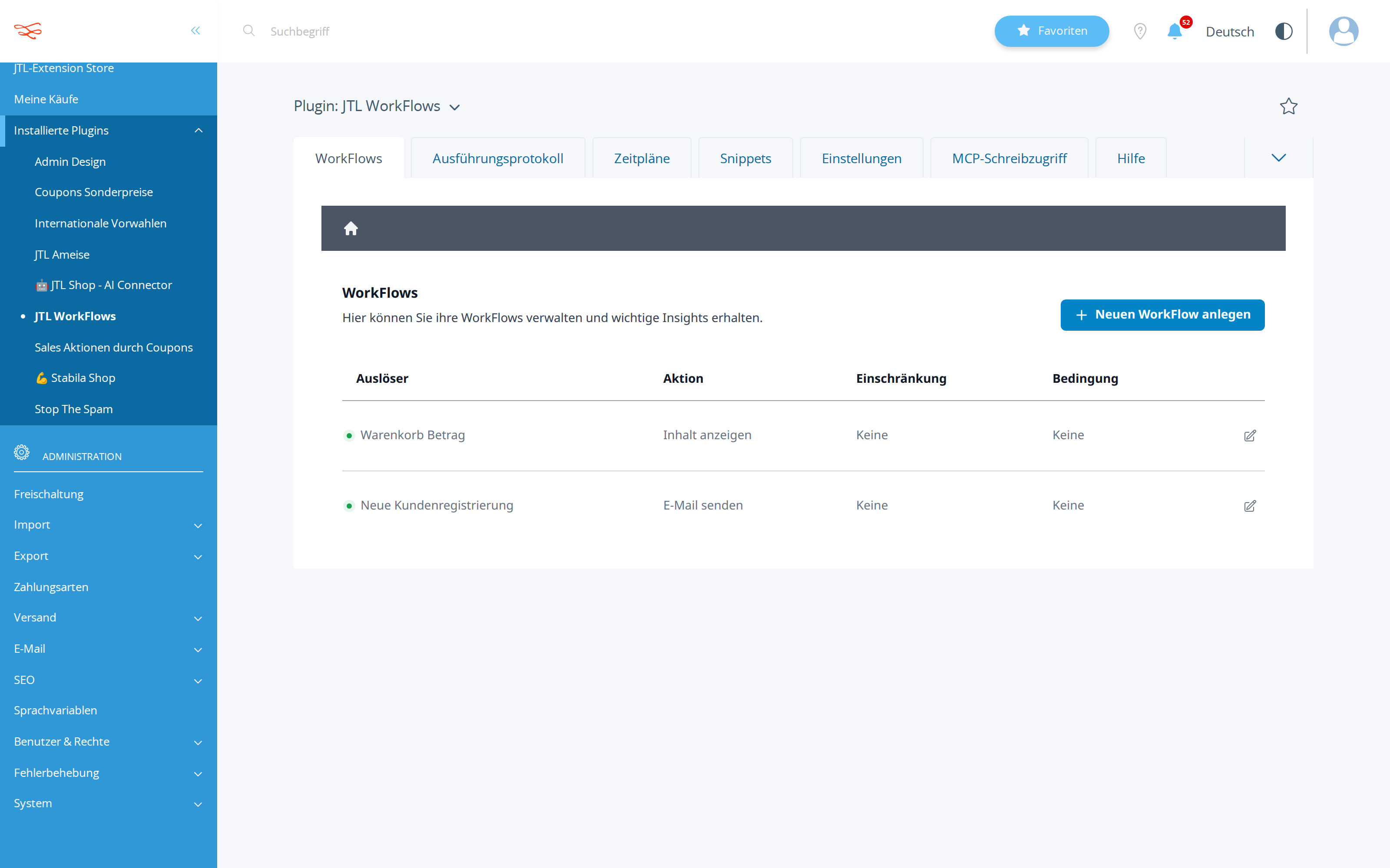 Registration workflow